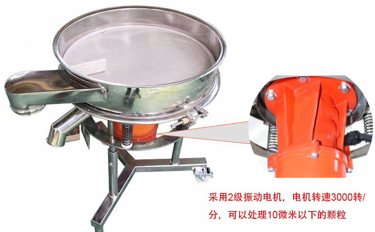 高頻篩特點(diǎn)：框體加高可防止?jié){液往外飛濺；加擋料板可加快排料，提高篩分效率