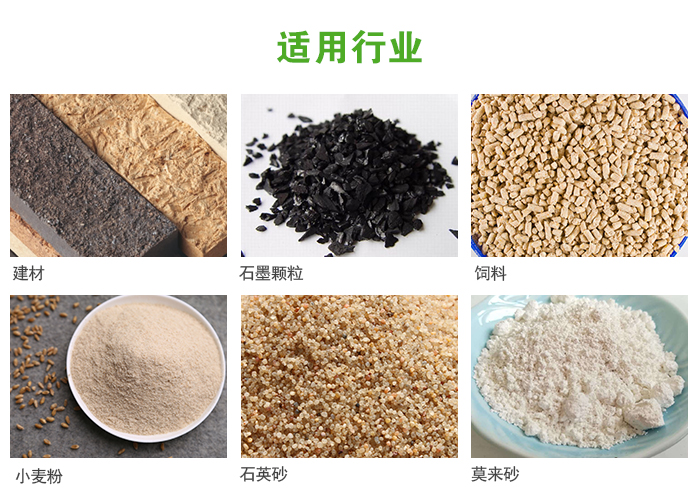 高頻振動(dòng)篩主要用于化工，建材，石墨顆粒，飼料，小麥粉，石英砂，豆?jié){，果汁等各種物料的干法、濕法篩分、分級(jí)、脫水，過濾。
