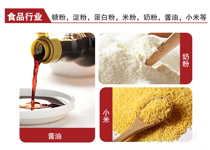 全不銹鋼食品振動篩可用于糖粉，小米，淀粉，蛋白粉，米粉，奶粉，醬油等物料